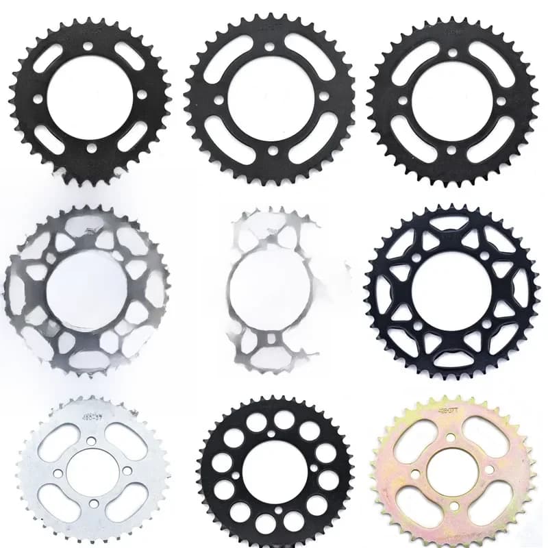 420/428 chaînes 35T/37T/39T/41T/43T/45T/48T pignons de chaîne de moto pignon arrière pour 110cc 125cc 140cc Dirt Pit Bike