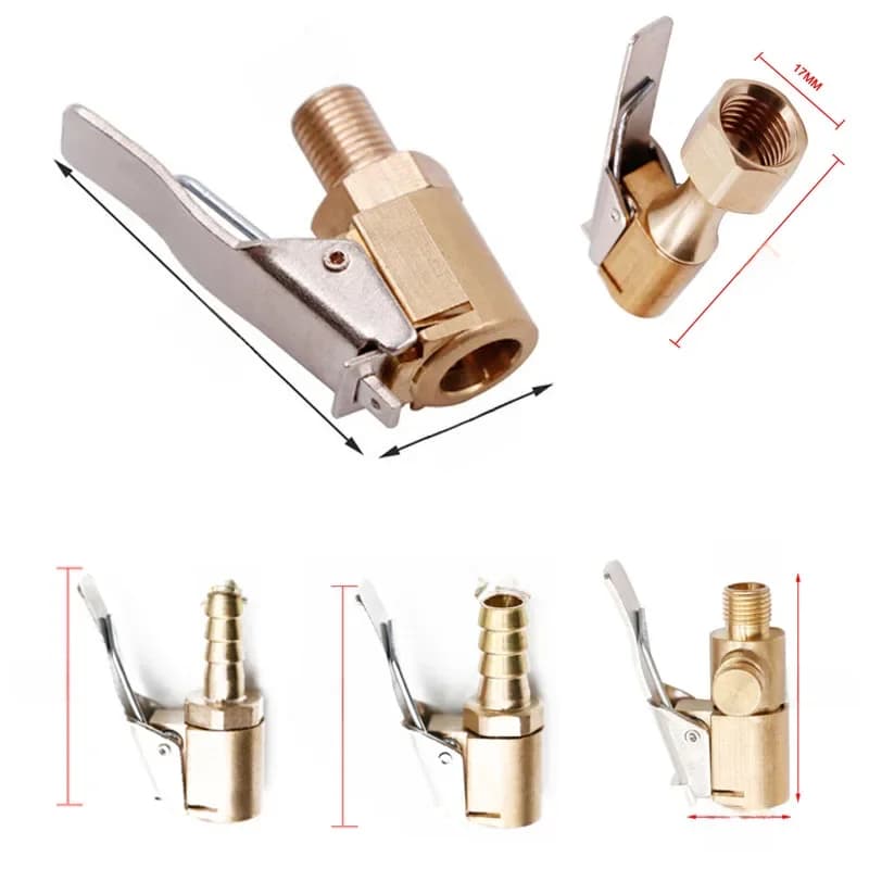 Adaptateur de buse de filetage de pompe à air de voiture, mandrin d'air, gonfleur de pompe, pince de assujet, connecteur de pince, 8mm