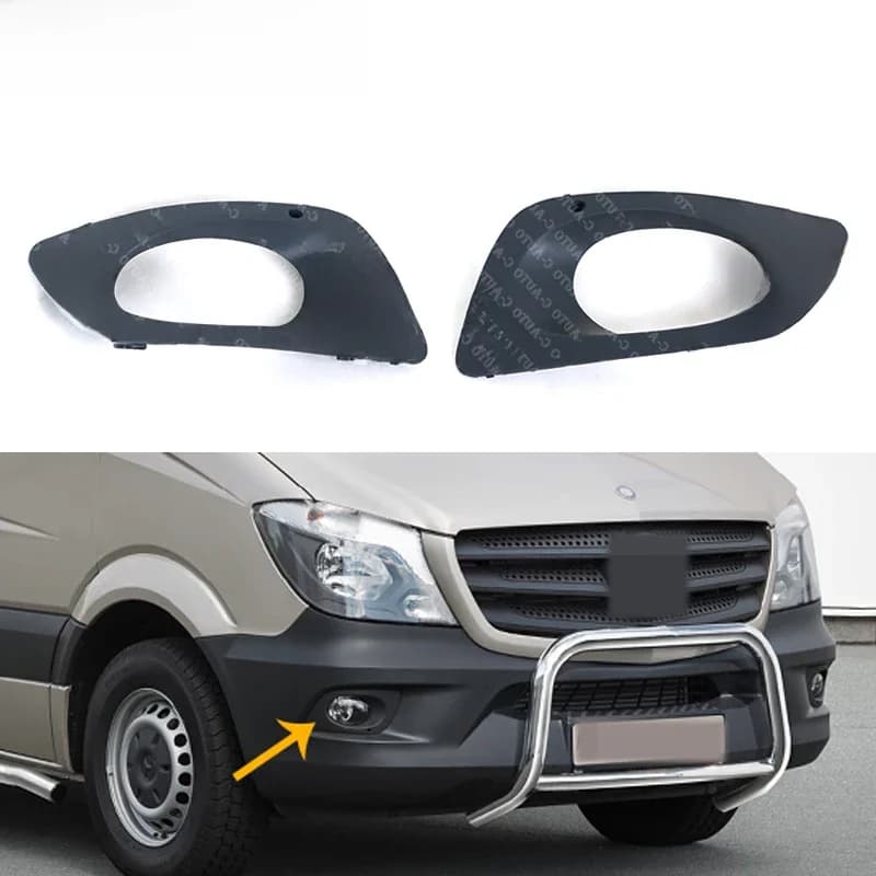 Couvercle de phare antibrouillard pour pare-choc avant de voiture, avec trou, pour Mercedes Sprinter W906 9068850253 9068850353 Style de voiture