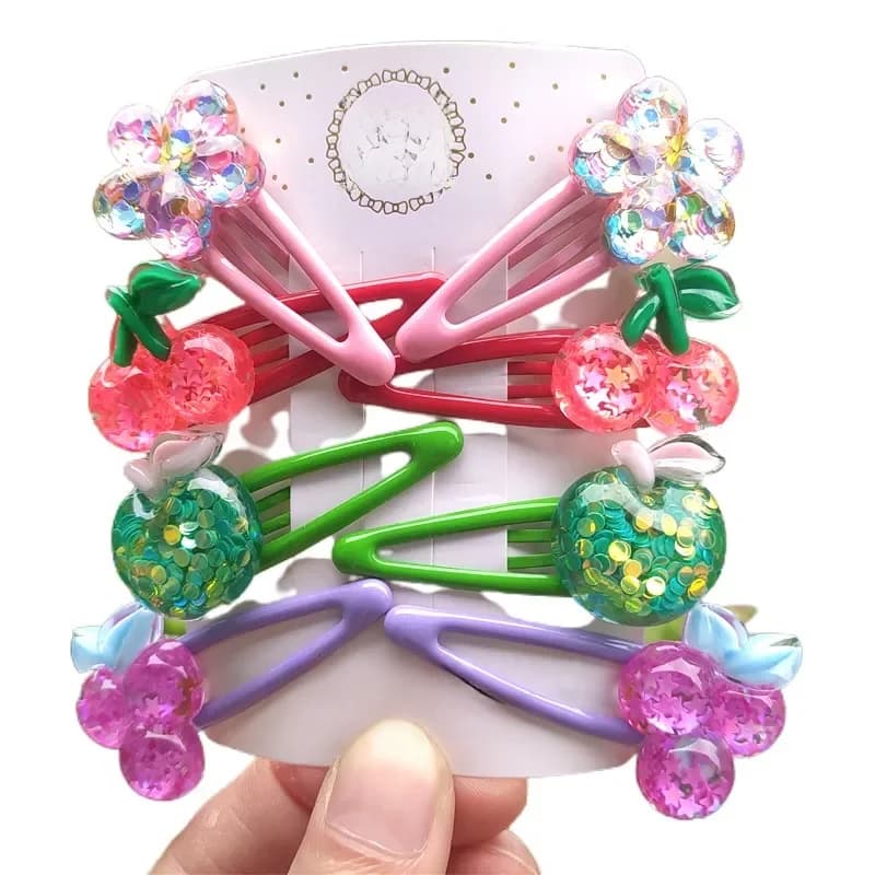 Épingles à cheveux en fleur de cerisier pour enfants, 2 pièces, accessoires de coiffure pour filles, nouvelle collection