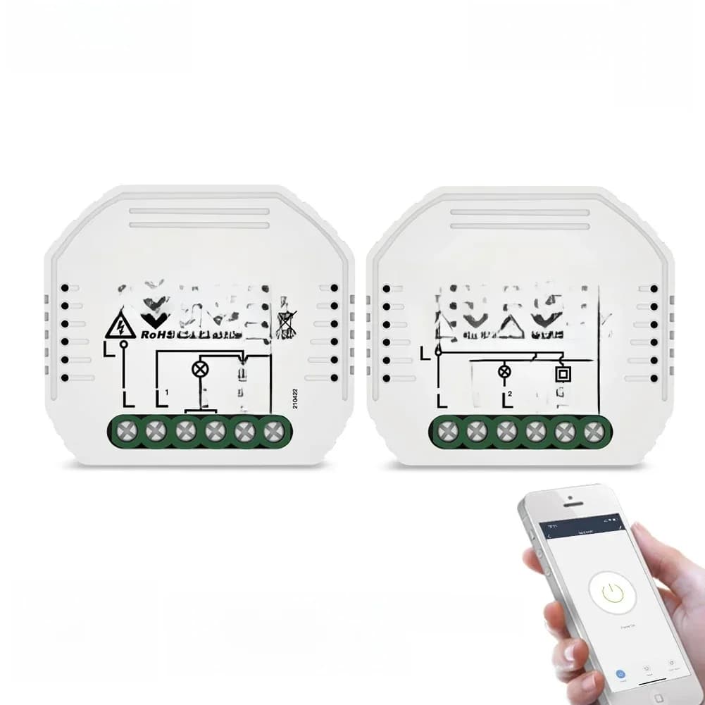 MOES-Mini variateur de lumière Tuya Zigequation Smart 1/2 Gang, concentrateur technique requis, application Smart Life, Alexa, Google Home, commande vocale, bricolage