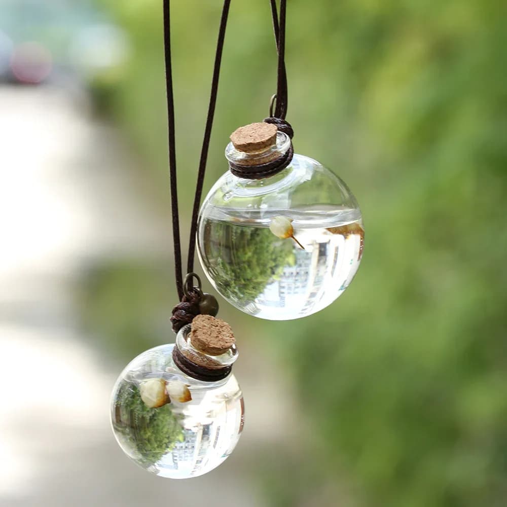 Désodorisant avec fleur pour château essentiel, bouteille de parfum de voiture, pendentif, stockage domestique, ornement automatique