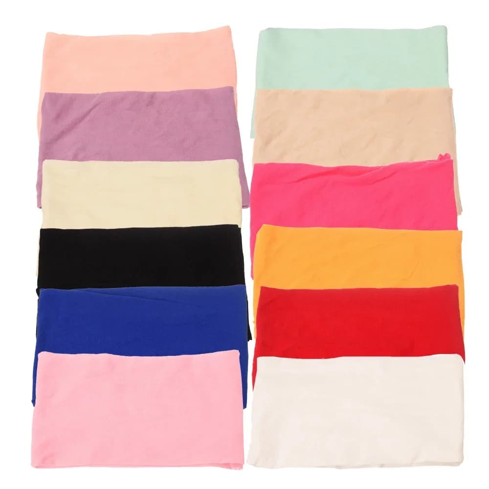 Bandeau artificiel astique en Nylon Souple pour Nouveau-né Fille et Garçon, Accessoires de Cheveux Solides pour Saunas