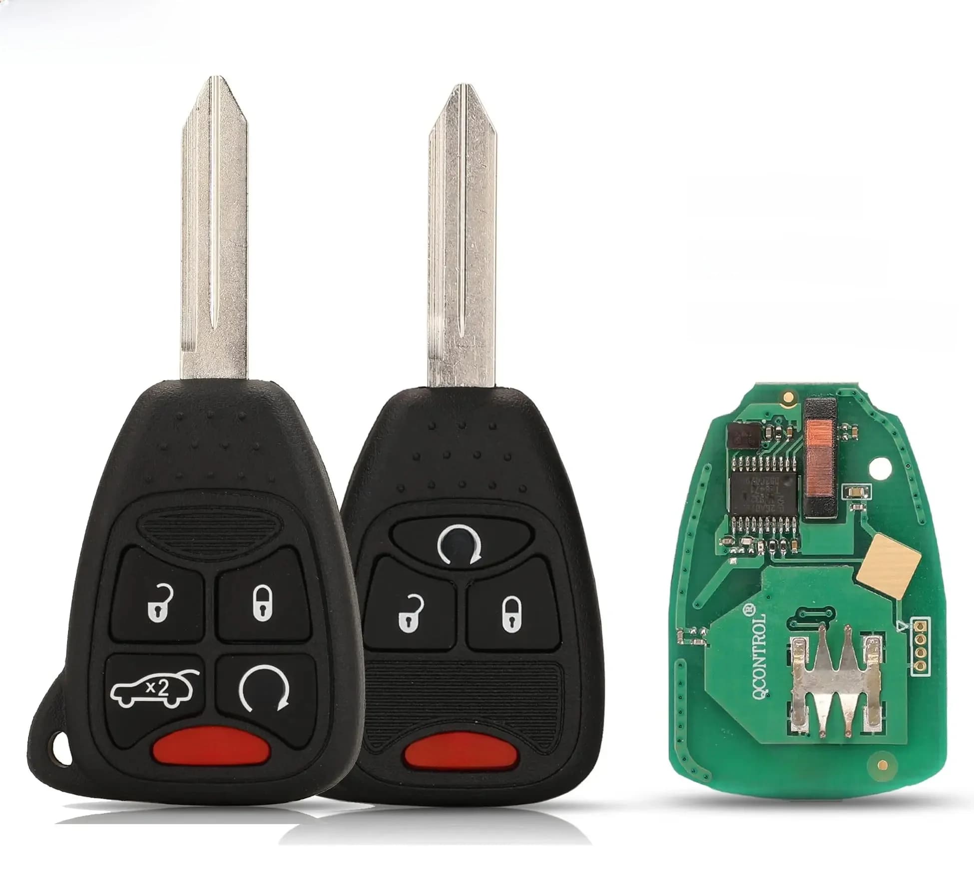 Jingyuqin – transmetteur de clé de voiture, 434Mhz, ID46/PCF7941, pour Dodge RAM JEEP Commander Compass Grand Cherokee Liberty Wrangler Chrysler