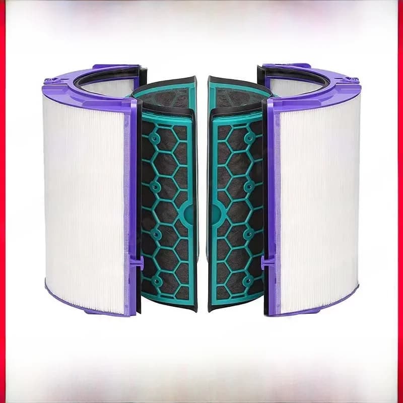 Filtre à charbon pour Dyson TP04 HP04 DP04 TP05 HP05, purificateur Hepa pur et frais, système de filtre scellé à deux étages à 360 degrés, accessoires