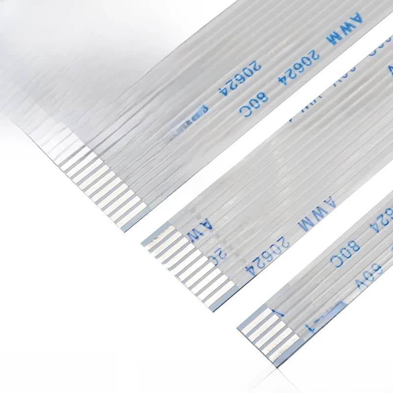 Câble plat flexible AWM 20624 80C 60V VW-1 FFC FPC 0,5MM 4 5 6 8 10 12 14 16 18 20 22 24 26 28 30 32 34 36 38 40 45 50 54 60 broches