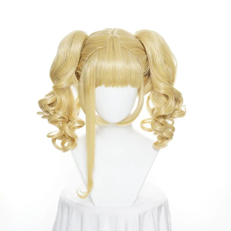 Perruque de majordome noir kuroshisuji, cheveux de Cosplay Elizabeth Midford, longs queues de cheval bouclées, Comiket Halloween, cheveux synthétiques + bonnet de perruque