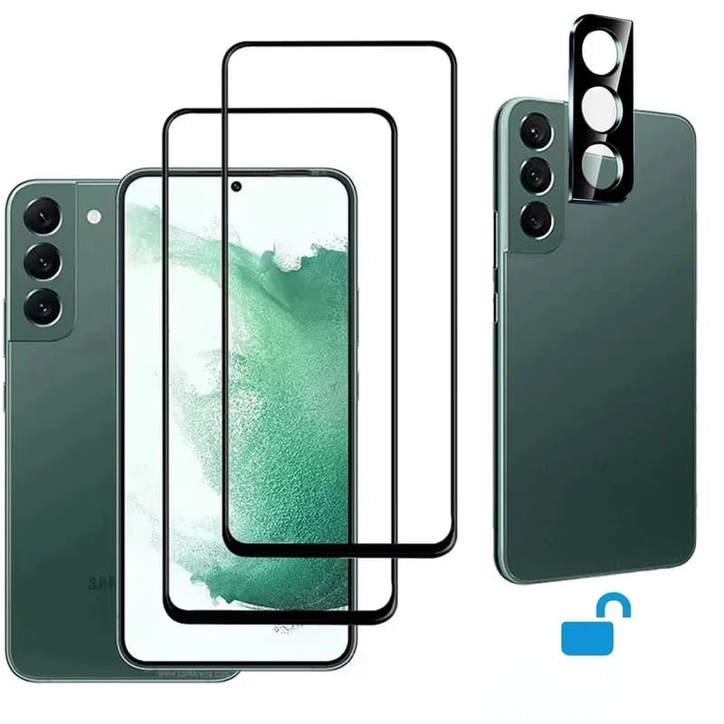 S26 S25 S24 s23 s22 Verre trempé pour Samsung S25 protecteur d'écran Galaxy S26 verre de déverrouillage d'empreintes digitales Samsung Galaxy S23 S21 FE