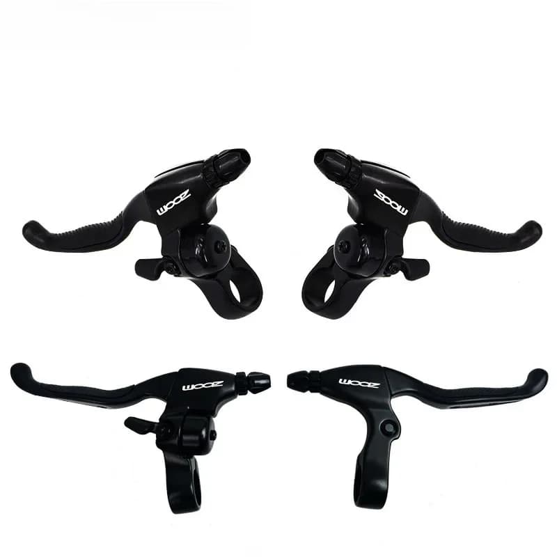 Levier de frein de vélo ZOOM, VTT, vélo de route, en alliage d'aluminium, frein à sonnette, poignée à 2 doigts, frein à main pliable pour vélo, frein V, frein C