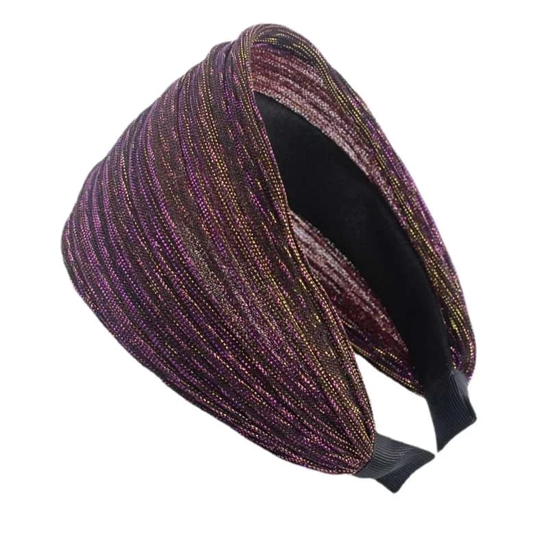 Large dames bandeaux Simple en mousseline de soie fil bandeaux cheveux cerceau femmes adulte cheveux accessoires