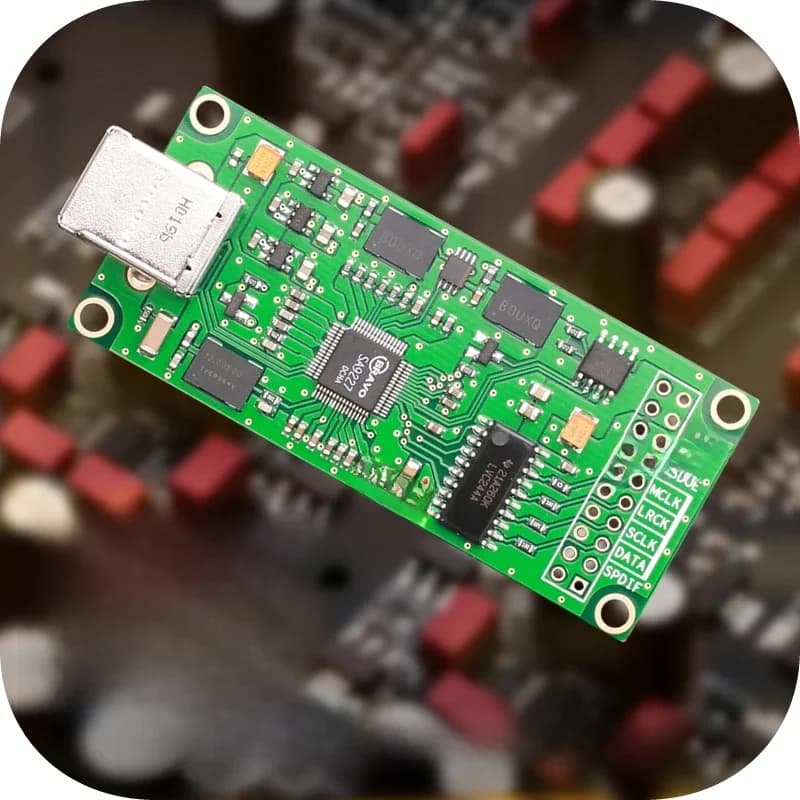 SA9227 – interface numérique USB vers I2S, compatible avec carte son coaxial italien Amanero XMOS DAC