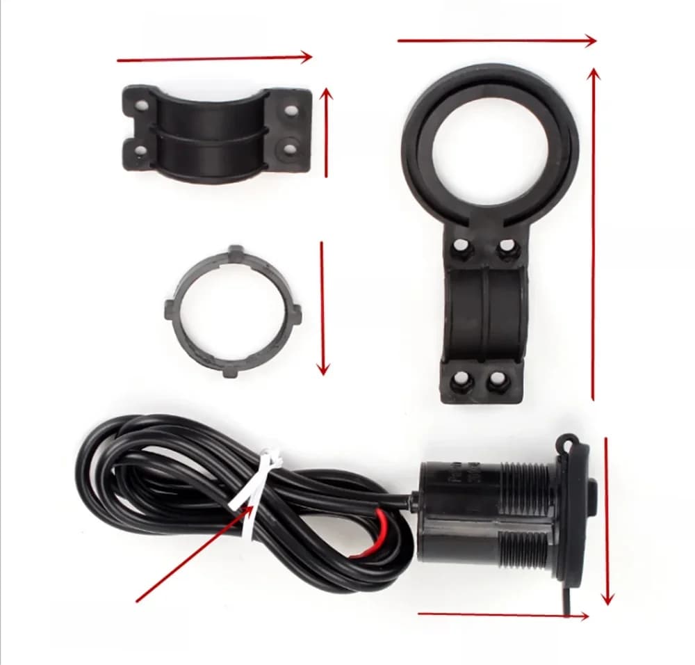 Chargeur USB étanche pour moto, adaptateur secteur pour Kawasaki ZZRfemale Z900 Z650 VERSYS 1000 Vcorde LILS 650cc Z750 Zexecute S, 12-24V