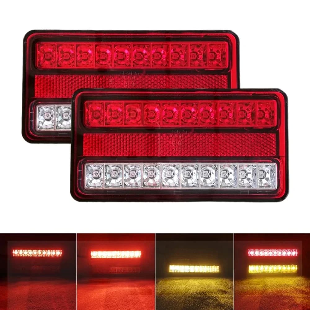 2 pièces 12V feu arrière de remorque feu de chargement LED feux arrière de camion RV Van phares arrière Position frein clignotant lampe