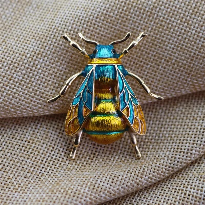 Broches bourdon en émail pour femmes, en alliage d'abeille jaune, Broche d'insecte, cadeau de vacances, épingles de Banquet