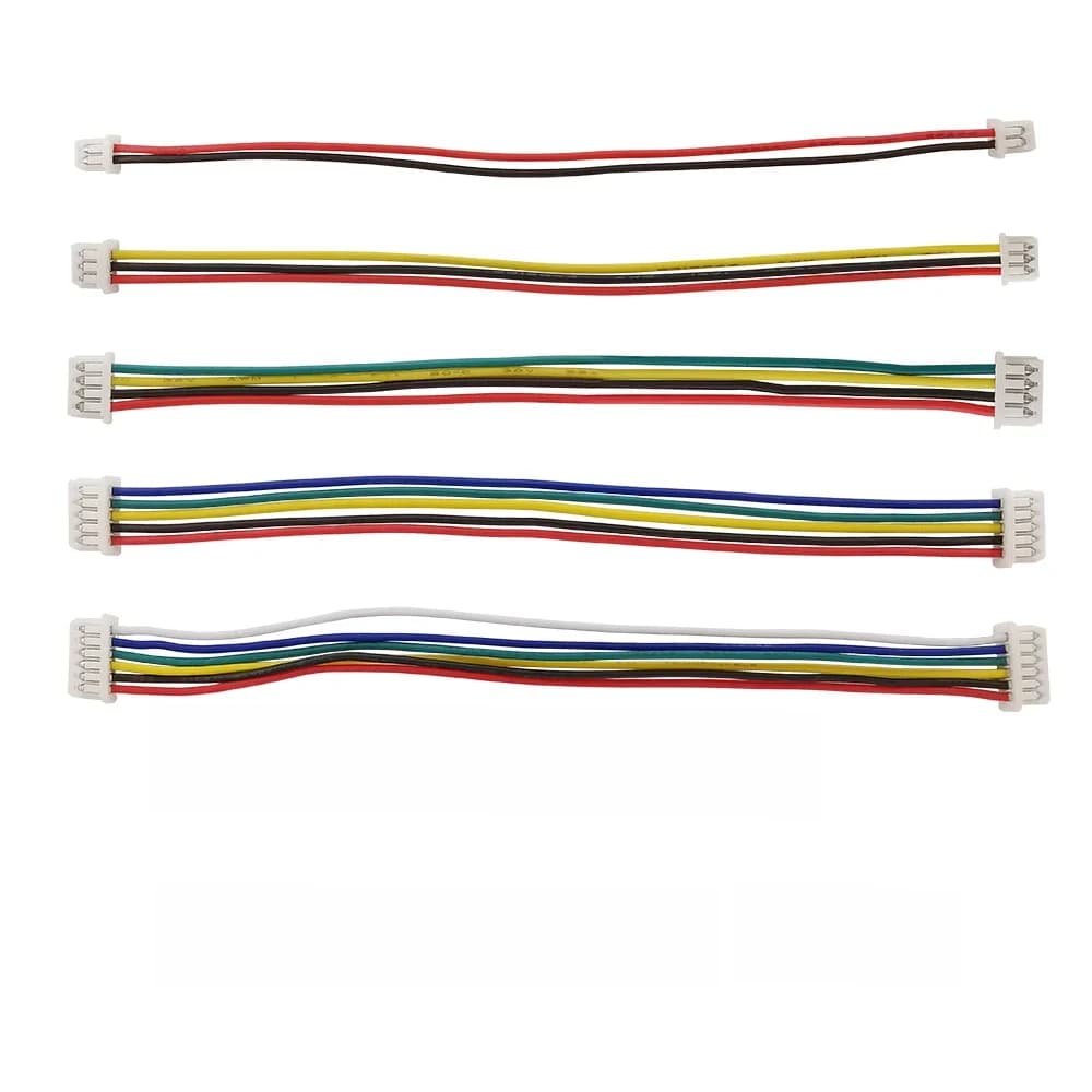 5/10/20 pièces JST 1.25mm 1.25 connecteurs de câble de prise femelle Double tête JST pas 1.25 2 broches 3 broches 4 broches 5 broches 6 broches
