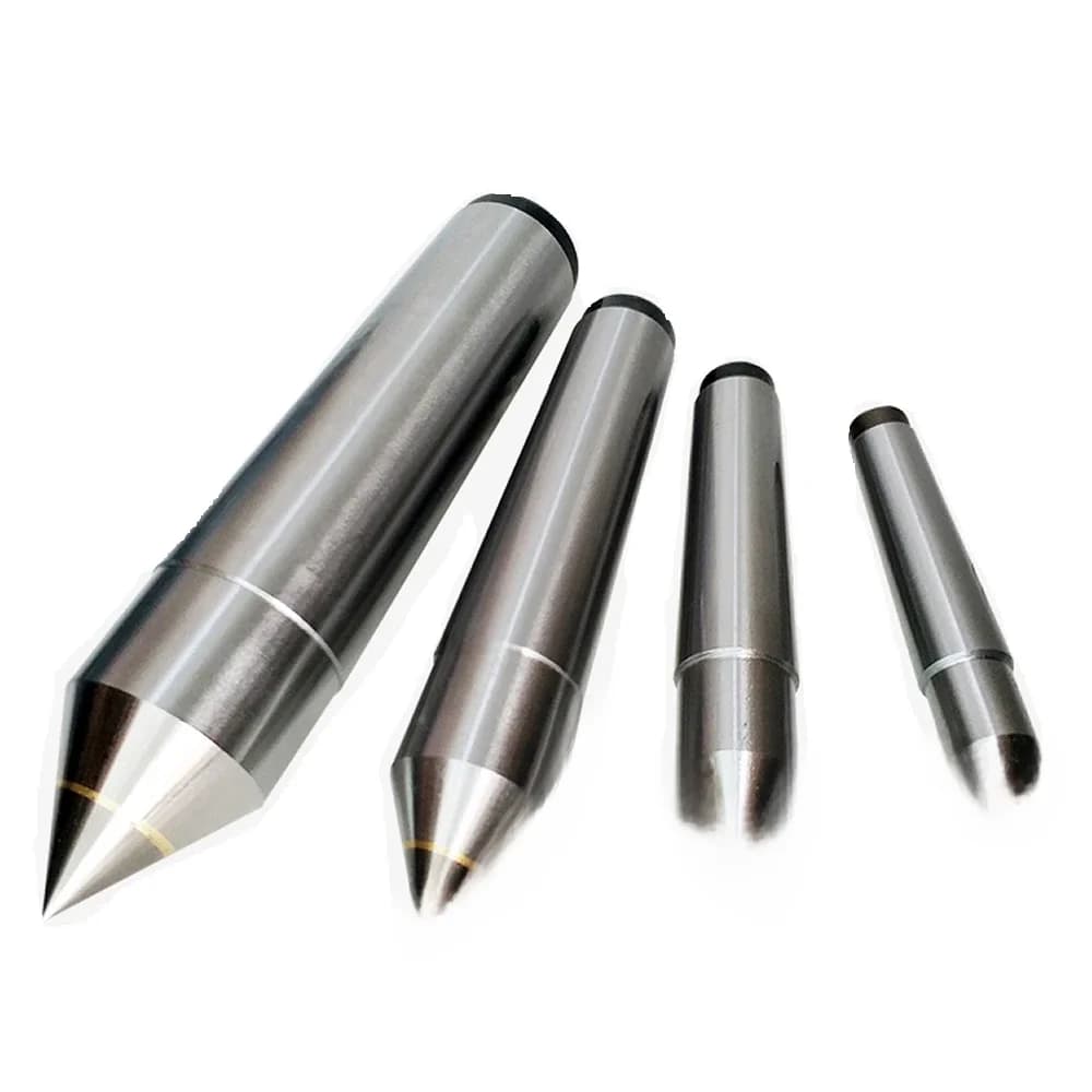 Mohs-Centre de tour en acier de précision pour activité, contre-pointe, centre de fraisage revolté, pièces de machine à outils coniques, MT2, MT3, MT4, MT5
