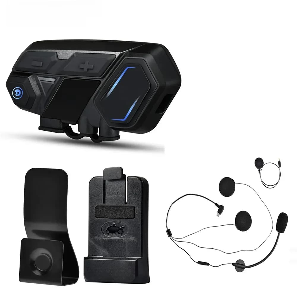 Fodsports M1-S Pro Moto Écouteur Casque Bluetooth 5.0 Interphone Casque avec réinitialisation Microphone pour Accessoires Écouteur