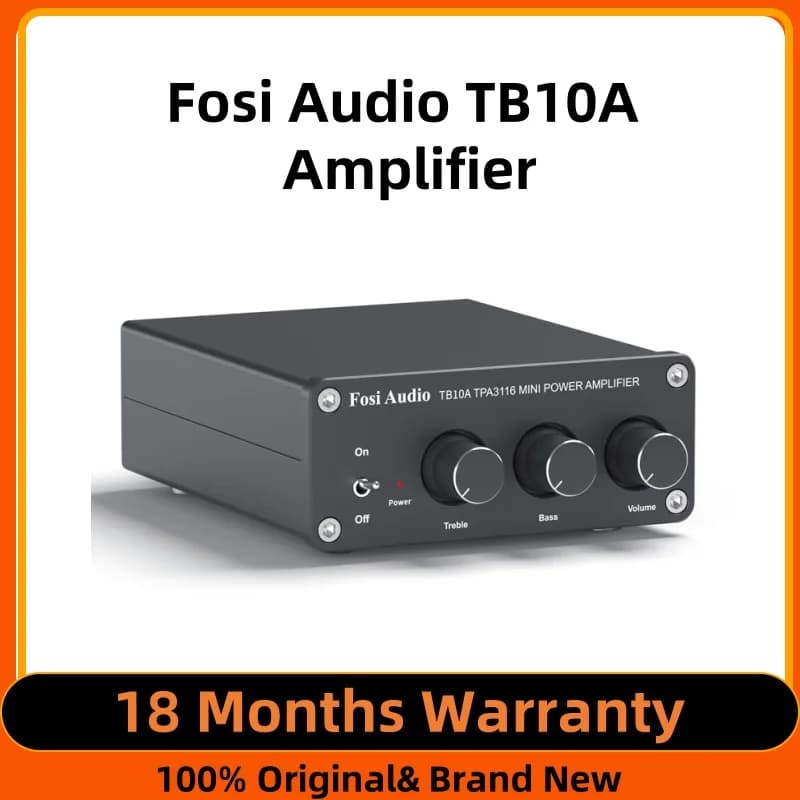 Fosi Audio TPA3116D2 amplificateur stéréo récepteur 2 canaux Mini amplificateur de puissance HiFi Audio pour haut-parleurs domestiques basses aigus