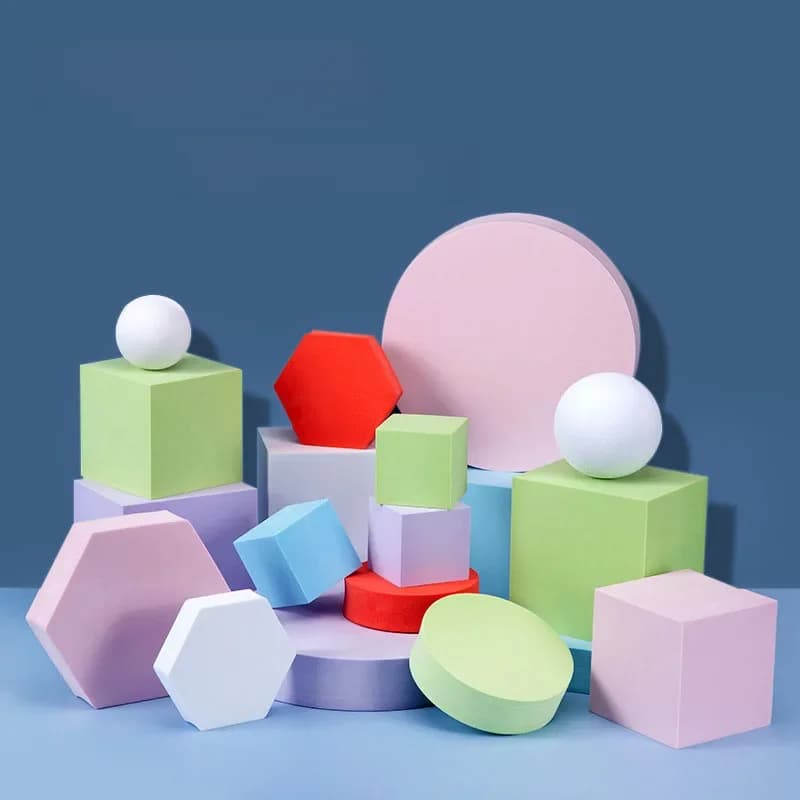 Accessoires d'arrière-plan de photographie Cube en mousse, 10 couleurs, décoration de fond de Photo étanche, accessoires de Studio Photo nature morte