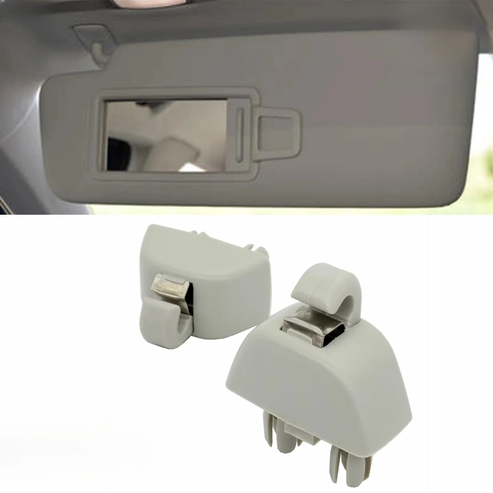 Crochet de fixation pour pare-soleil intérieur, pour VW Volkswagen Passat Polo Up, 2 pièces Audi horizon C6 05-13 Skoda Citigo rine Seat MII structure