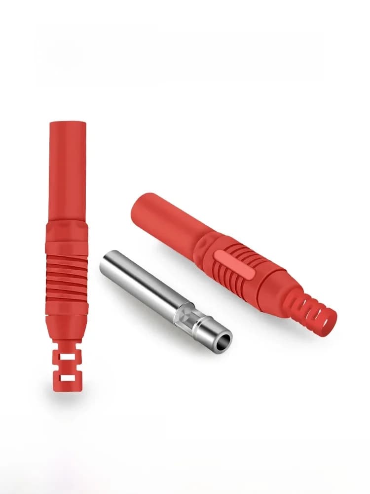 Fiche banane avec trou femelle en cuivre, 4mm, Extension de tête femelle, Post-soudure