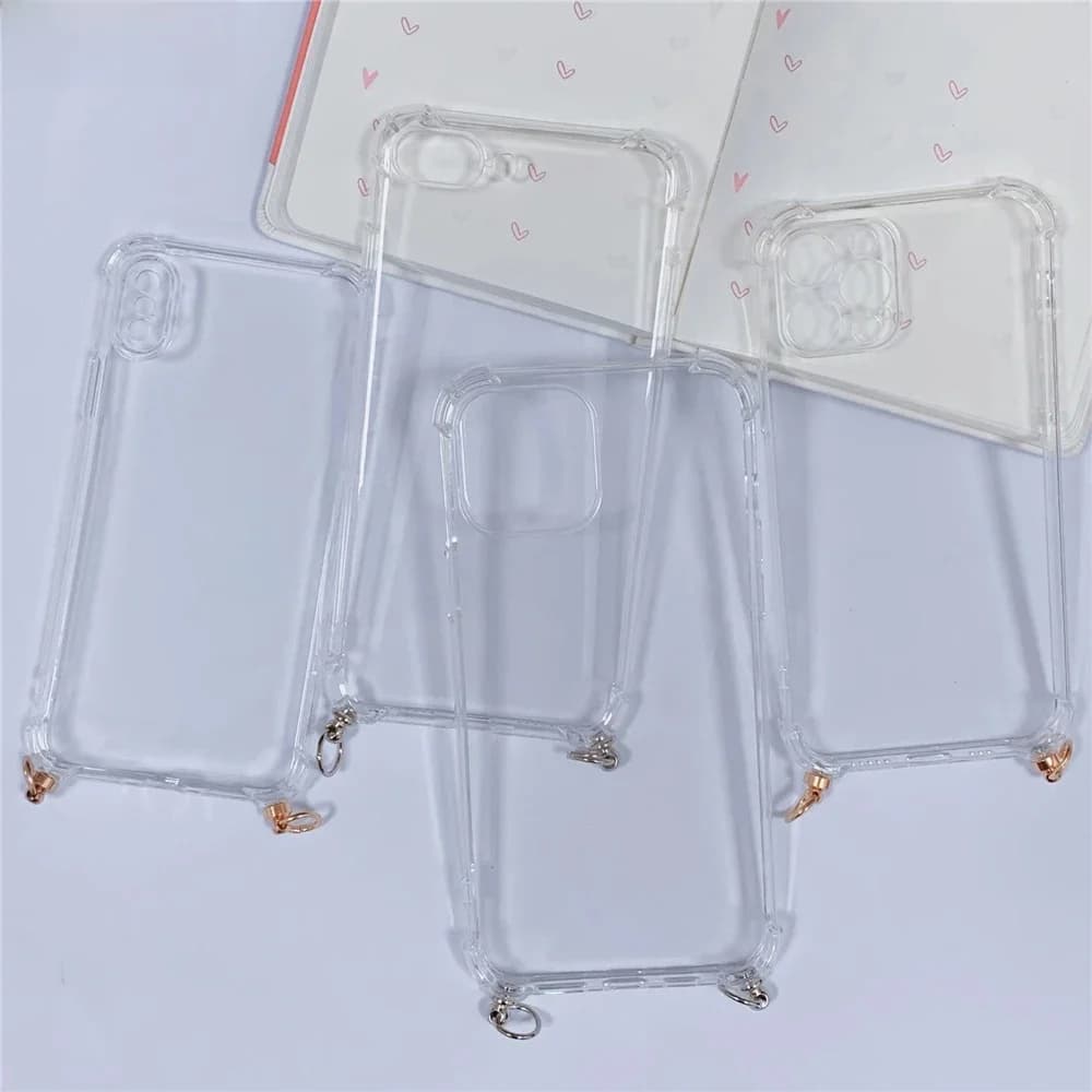 Coque de téléphone transparente avec anneau métallique pour iPhone 18 17 16 15 14 12 11 13 Pro Max XS XR X Mini 8 7 Plus, coque arrière en silicone souple