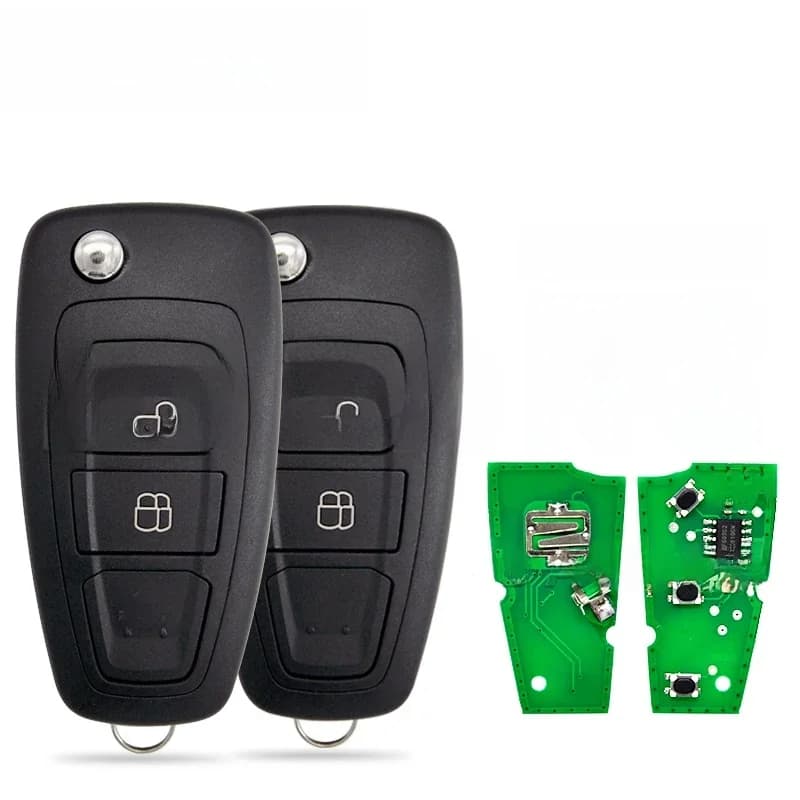Clé de voiture Datong World compatible avec Ford Focus Transit C-Max S-Max MK3 Mondeo 4D63+/83 Chip 433MHz FSK 5WK50165 5WK50166 5WK50168