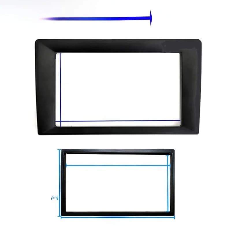 Cadre de voiture universel pour autoradio, grand écran de 1/9/10 pouces à 7 pouces, 178x importation mm, lecteur Android, installation sans soudure, 2 Din