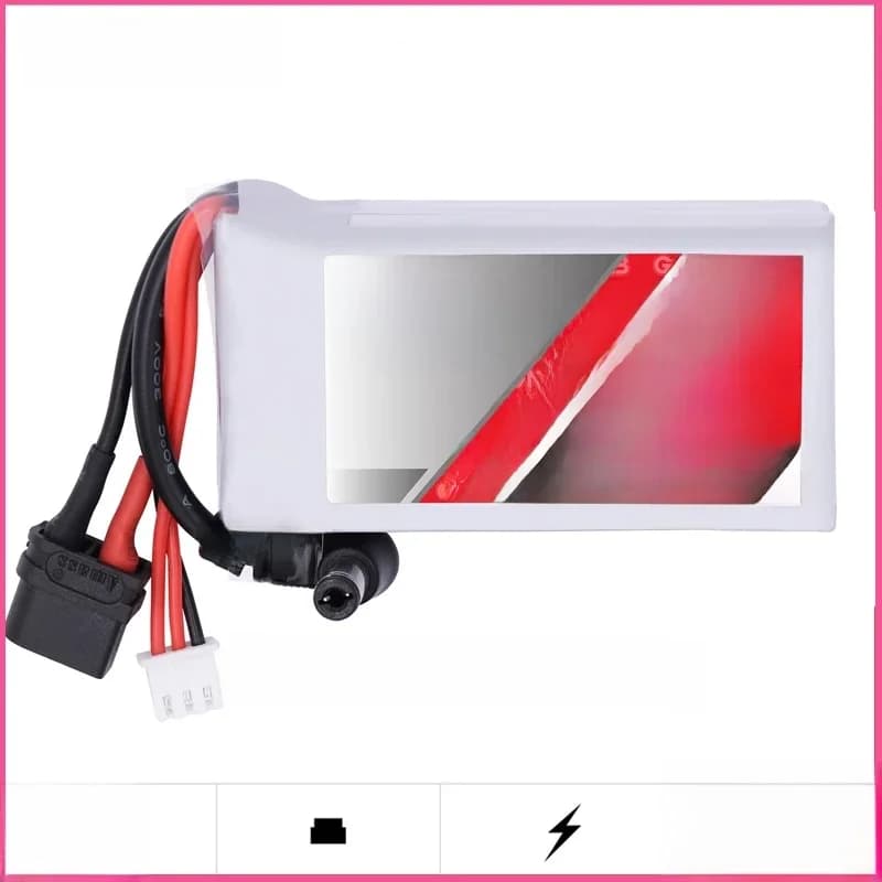 Lunettes GNB Fatshark originales, Dominator Skyzone Aomway FPV, batterie Lipo 3000MAH 2S 5C/10C 7.4V, indicateur d'alimentation