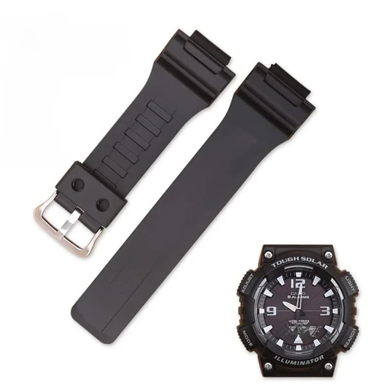 Bracelet de montre en silicone 18mm pour Casio G-shock AQ-S800/AQ-S810W SGW-300H SGW-400H HDC-700 MRW-200H AE-1000W AE-1200
