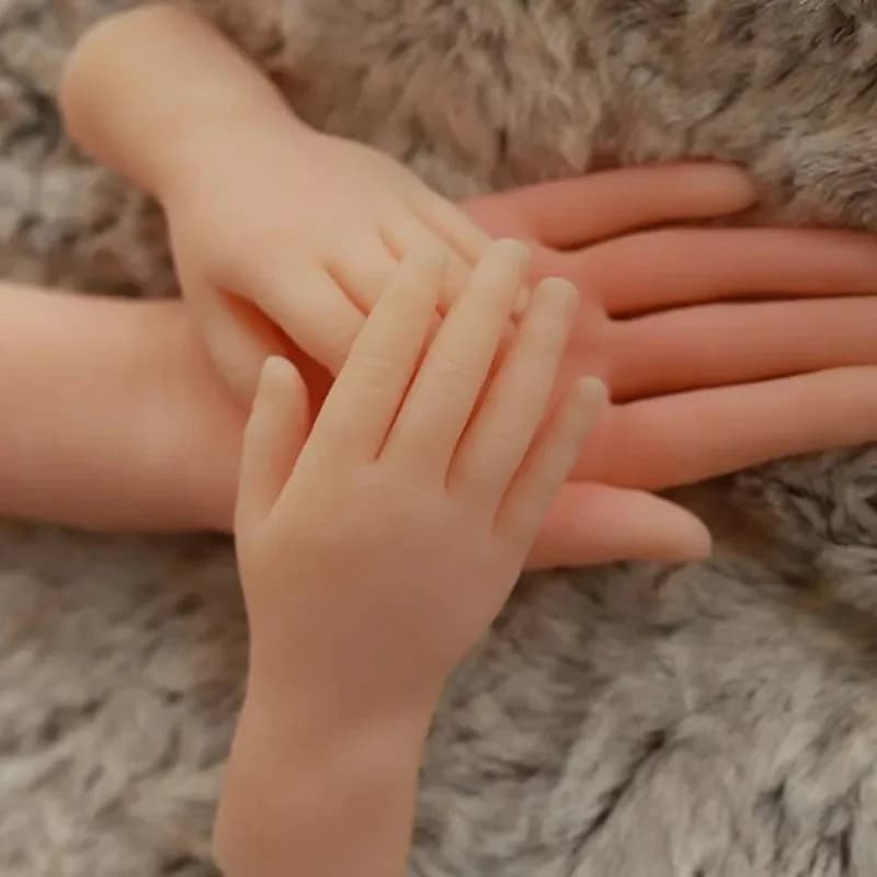 1 paire de mannequins de main réalistes en TPE 14*6 cm, accessoires pour bijoux, modèle de main pour nail art, modèle de main d'enfant, poupée d'Halloween D196