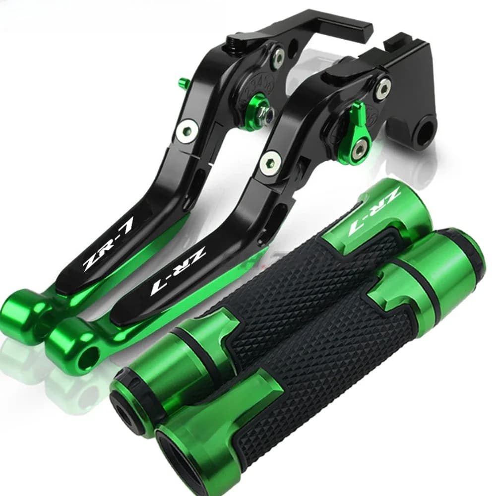Pour Kawasaki ZR-7 / S ZR7 ZR7S 1999-2003 accessoires de moto poignée de frein leviers d'embrayage de frein réglables poignées d'extrémité de barre de main