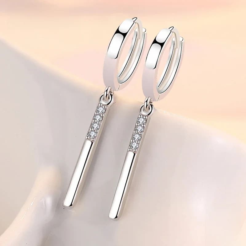 ZDADAN – boucles d'oreilles longues en argent Sterling 925 pour femmes, bijoux à la mode, cadeau de fête de mariage