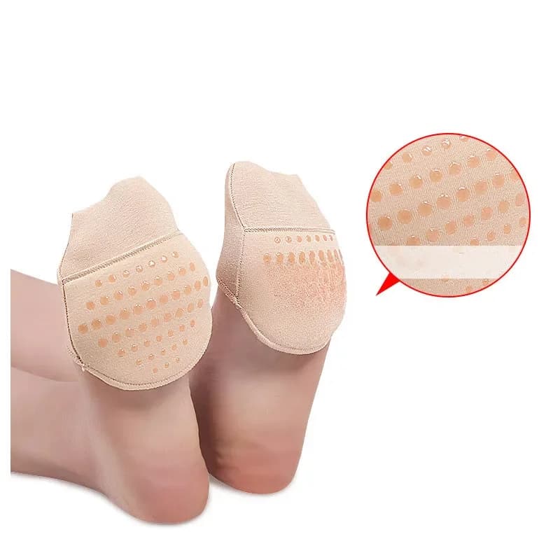 Semelles intérieures pour l'avant-pied pour chaussures femmes, respirantes, antidérapantes, en Silicone, à talons hauts, Inserts invisibles, Anti-douleur