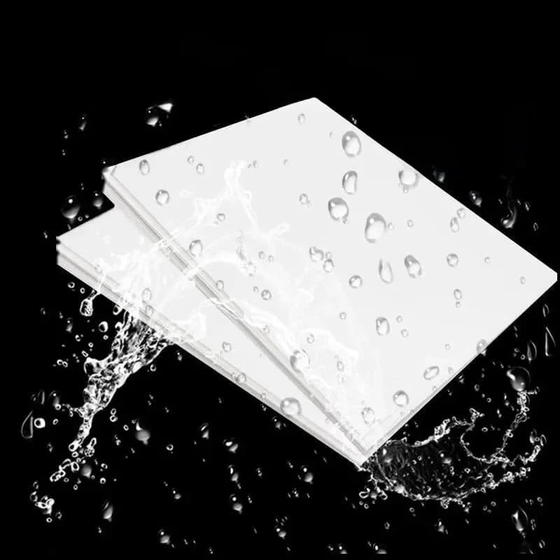 Papier synthétique PP auto-adhésif A4, papier d'impression à jet d'encre, blanc mat, blanc, brillant, étiquette autocollante étanche pour imprimante Laser