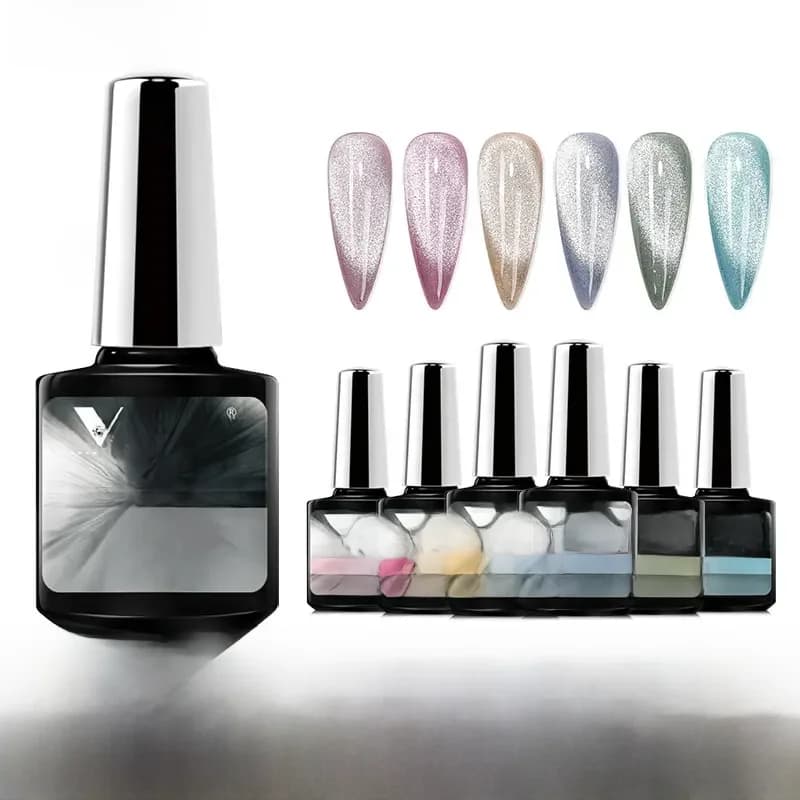 VENALCrawSpar-Ensemble de Verhéritage à Ongles Gel 9D Hybride pour Manucure, Caméléon Magnétique, œil de Chat, 7 Pièces de 7.5ml