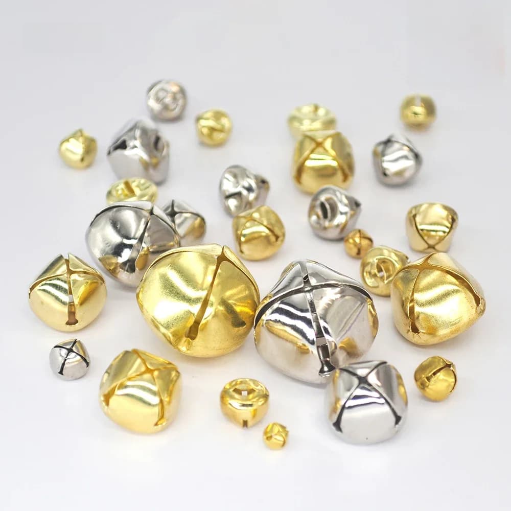 12-200 pièces de clochettes, perles décoratives, pendentifs clochettes croisées, clochettes pour collier de chat, accessoires pour loisirs créatifs DIY pour fêtes de Noël