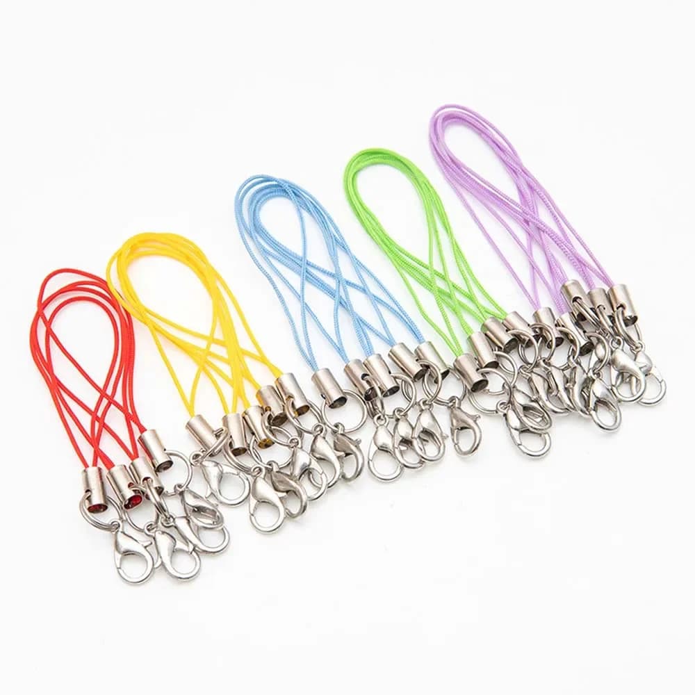 Lanière de sangle universelle pour téléphone, breloque pour téléphone portable, porte-clés d'appareil photo, pendentif, ULde bricolage, accessoires de bijoux faits à la main, 20 pièces