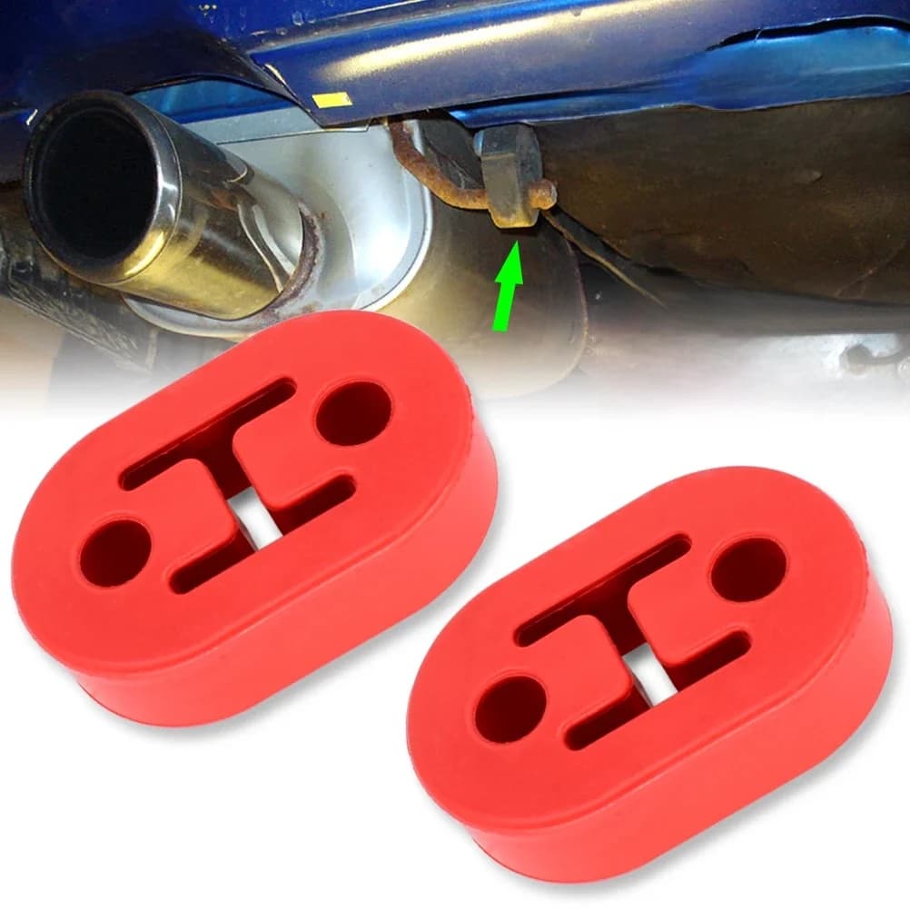 2 pièces universel voiture robuste en caoutchouc silencieux d'échappement tuyau de queue support de montage supports cintre isolant remplacement