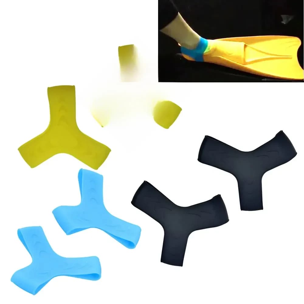 Support d'ailerons en Silicone pour plongée en apnée, 1 paire, sangle en forme de Y