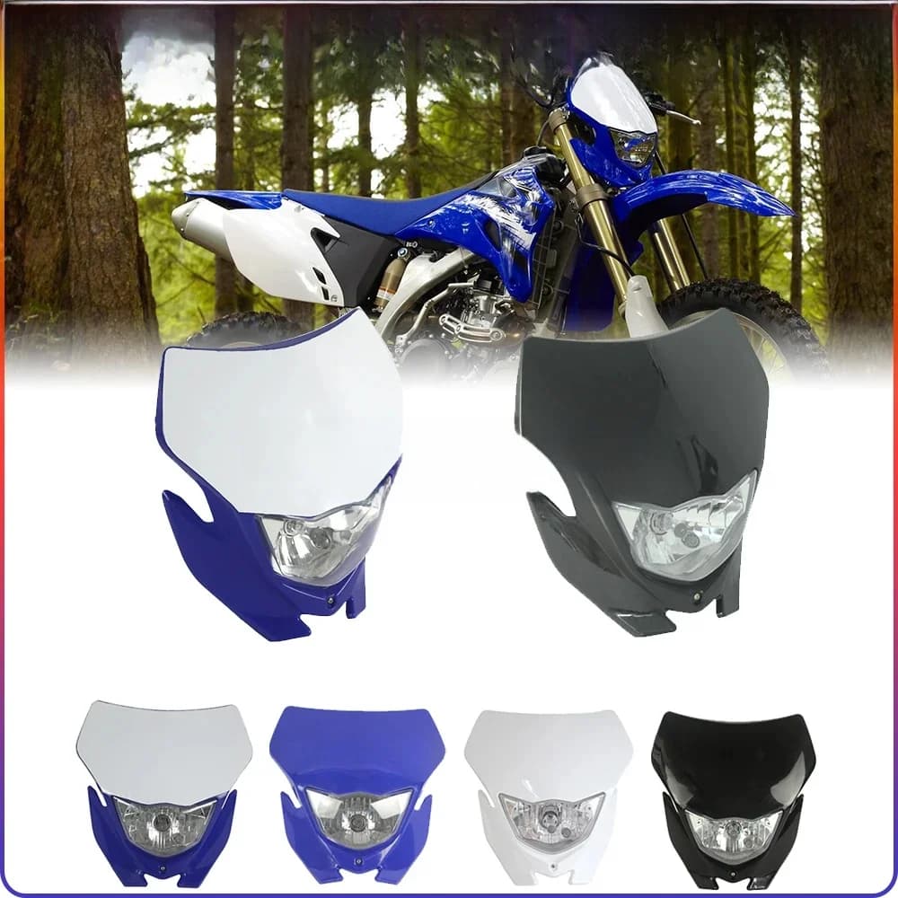 Masque de phare avant de course pour Motocross Enduro, carénage pour Yamaha WR YZ YZF XT TTR WRF 125 250 250X 425 450 hors route
