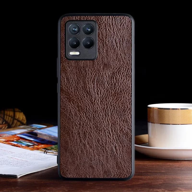 Coque de téléphone en cuir PU pour Oppo Realme 8 Pro, étui de luxe rétro