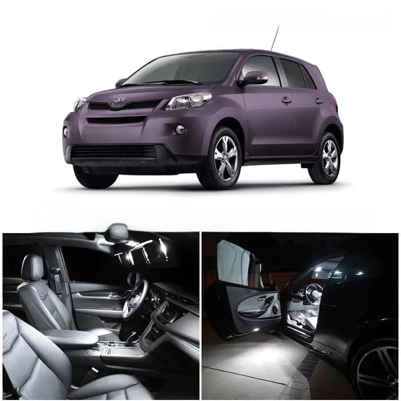 Kit de lumières LED Canbus intérieures, blanc, 8 pièces, pour Toyota Urban Cruiser 2007 – 2016, ampoule de véhicule, dôme intérieur, lampe de lecture de carte, coffre