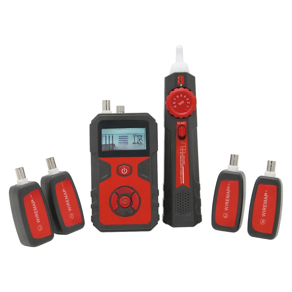 NOYAFA – traceur de fil NF-858C, testeur de câble réseau, BNC mesure la longueur du câble, test de tension POE, Trace de localisation de ligne de câble