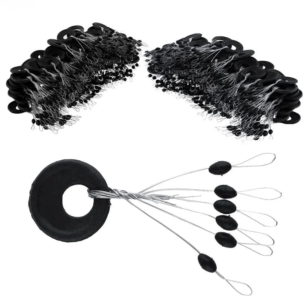 Flotteur de pêche en caoutchouc noir, bouchon nar, Bobber, poisson-chat, 10-200 ensembles, 402 Commend S M L