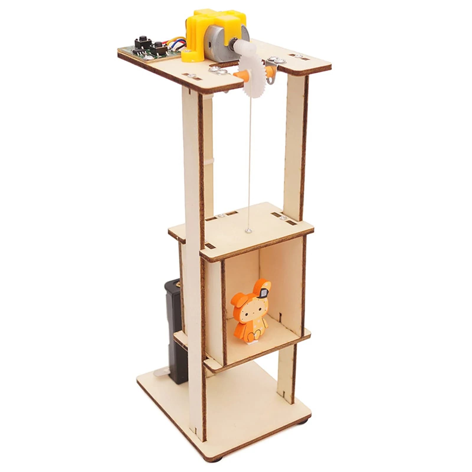 Puzzles d'ascenseur électrique télécommandé en bois à monter soi-même, jouets scientifiques, kits d'expérimentation, éducation STEM, projet scolaire