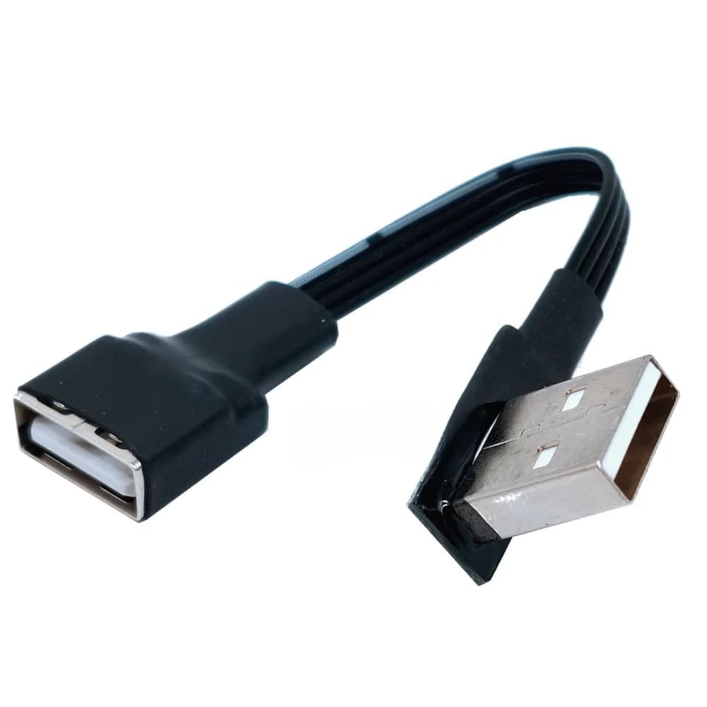 10 cm 20 cm 50 CM USB 2,0 A Stecker auf Weibliche 90 Abgewinkelt Verlängerung adaptateur kabel USB 2,0 m dananlich zu weiblich rechten/li