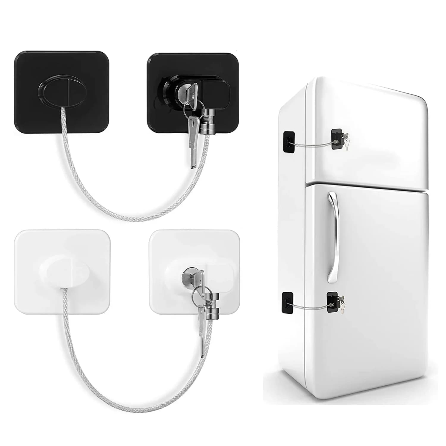 Serrure de réfrigérateur de sécurité pour bébé avec code HTML, serrures d'armoire de sécurité pour bébé, serrures de porte de Cisco coulissantes, 1PC
