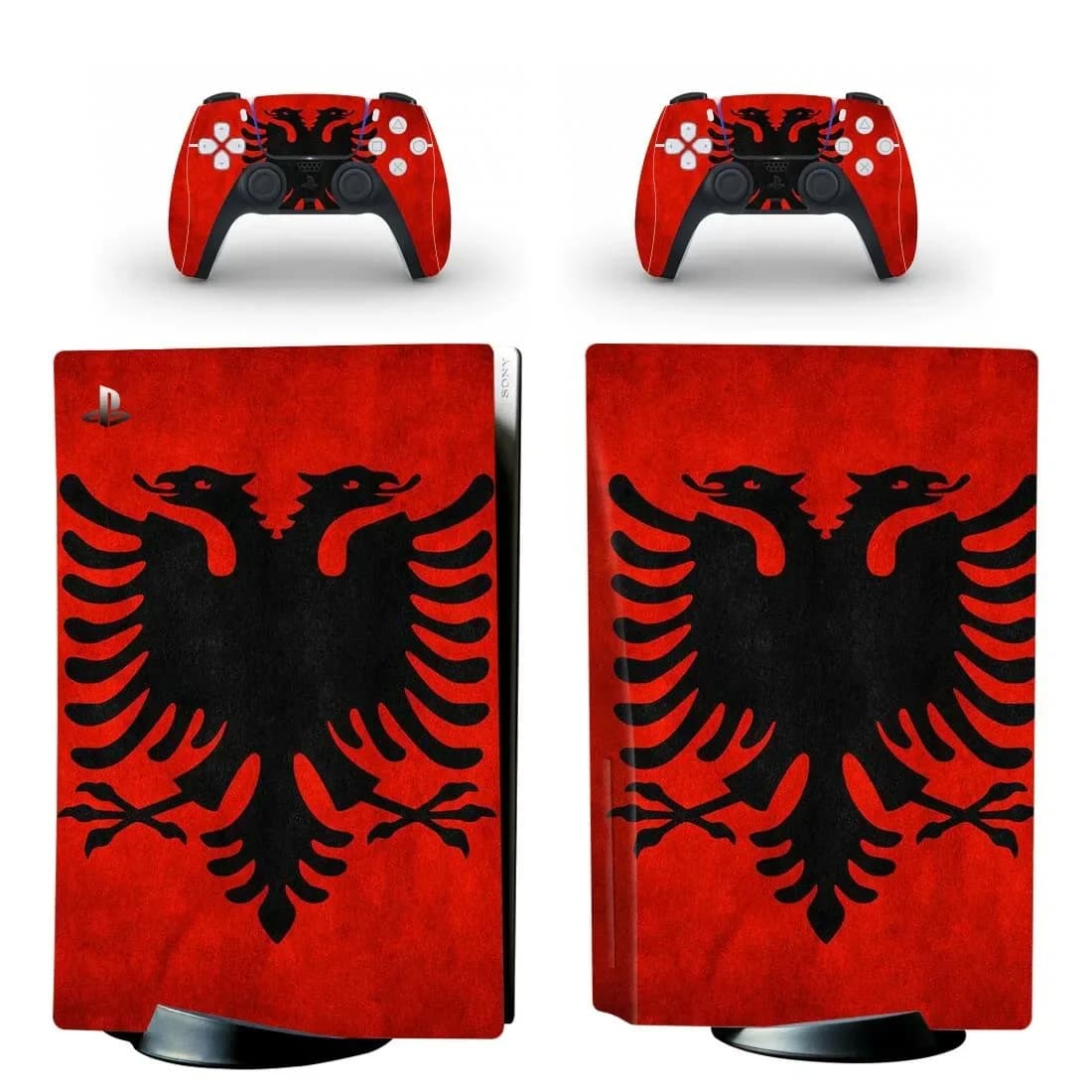 Autocollant de peau drapeau National d'albanie PS5, édition disque Standard, couverture pour Console et contrôleur PS5