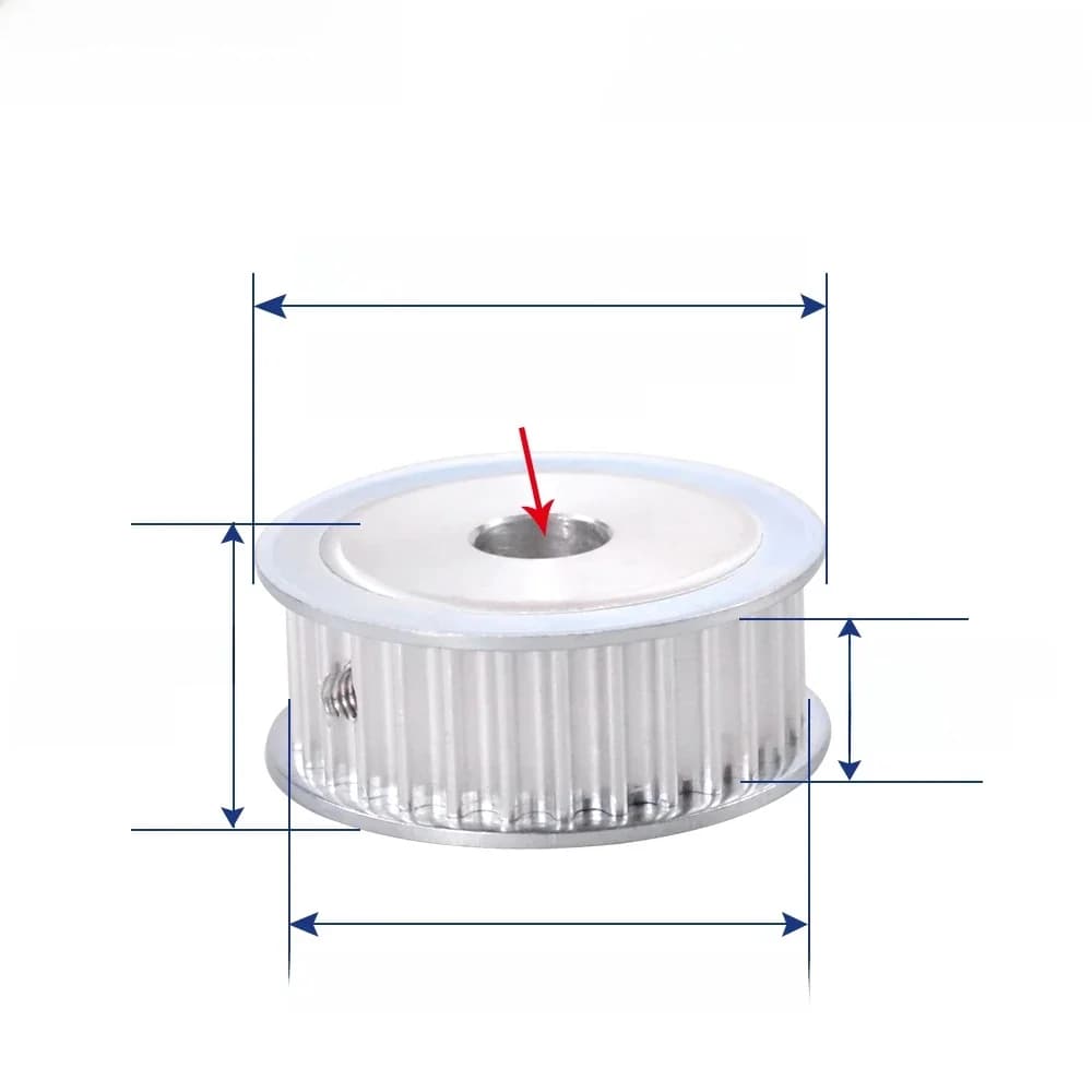 Poulie de synchronisation de Type 40T, alésage intérieur 8/10/12/14/15/16/17/20/22/24/25/28mm, 40 dents, pas de 5mm, largeur 16/21mm, poulie de courroie de distribution HTD